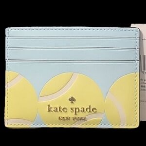 RARE Kate Spade Grand Slam Tennis Small Slim Card Holder - Wimbledon